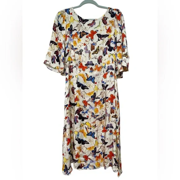 Samantha Pleet Butterfly Noble Midi Dress | Sz 6 - Picture 3 of 13